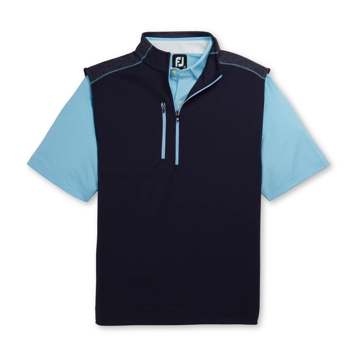 FootJoy 1/4 ZIP HEATHER BLOCKED VEST - Image 2