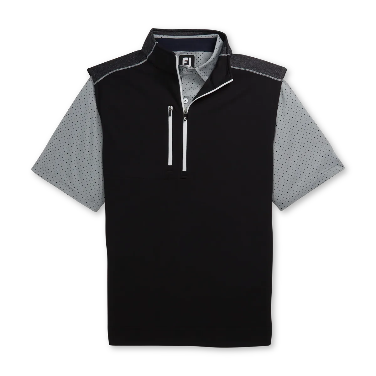FootJoy 1/4 ZIP HEATHER BLOCKED VEST - Image 3