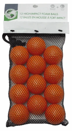 12 PK / HIGH IMPACT FOAM PRACTICE BALLS - ORANGE