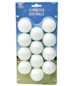 12 PLASTIC BALLS WHITE