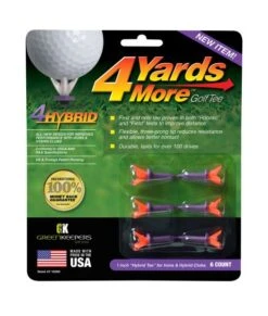 4 MORE YARDS GOLF TEE 1" HYBRID