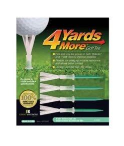 4 MORE YARDS GOLF TEE 4"