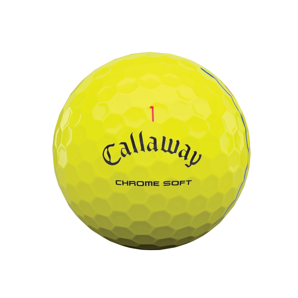 Callaway CHROME SOFT YELLOW TRIPLE TRACK