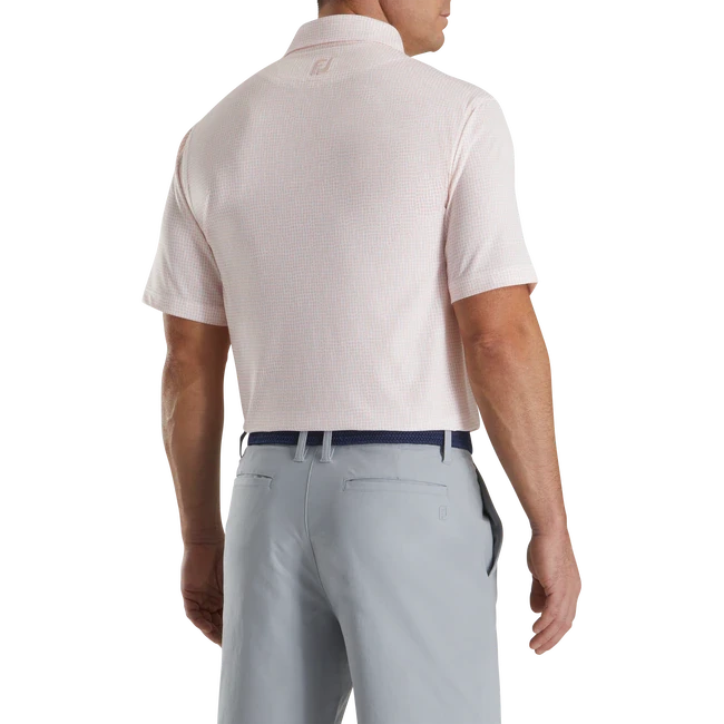 FOOTJOY BEAD CHAIN QUARTZ PINK/WHITE POLO - Image 3