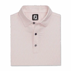 FOOTJOY BEAD CHAIN QUARTZ PINK/WHITE POLO