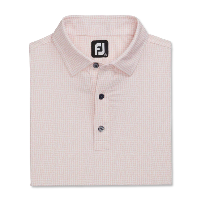 FOOTJOY BEAD CHAIN QUARTZ PINK/WHITE POLO