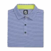 FOOTJOY Feeder Stripe Mix Stretch Pique Self Collar