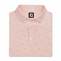 FOOTJOY SCHOOL OF FISH QUARTZ PINK POLO