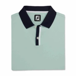 FOOTJOY SOLID W STRIPE PLACKET POLO SAGE