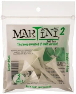 MARTINI TEE 5PK 2" WHITE