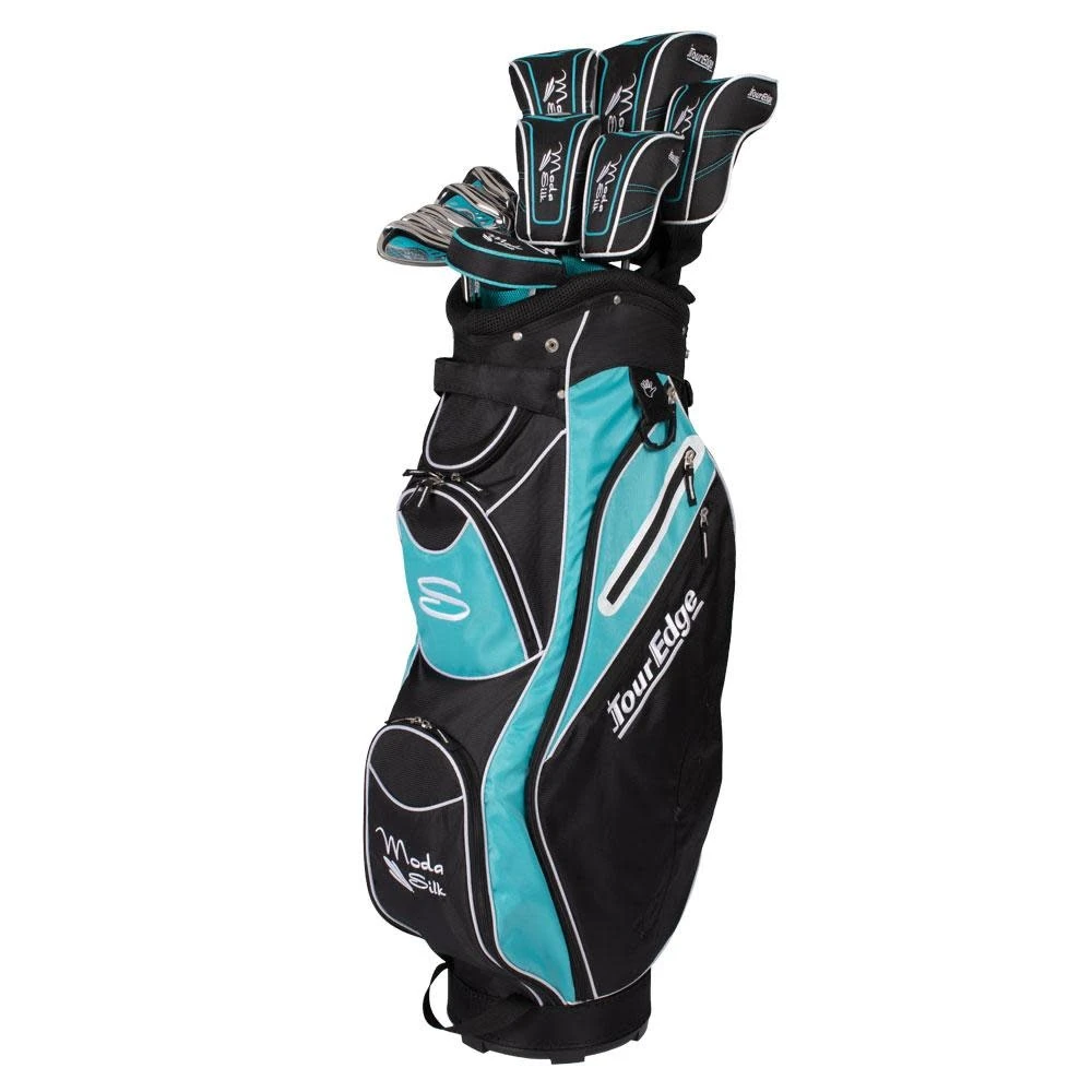 Tour Edge MODA SILK BLACK/LIGHT BLUE COMPLETE SET