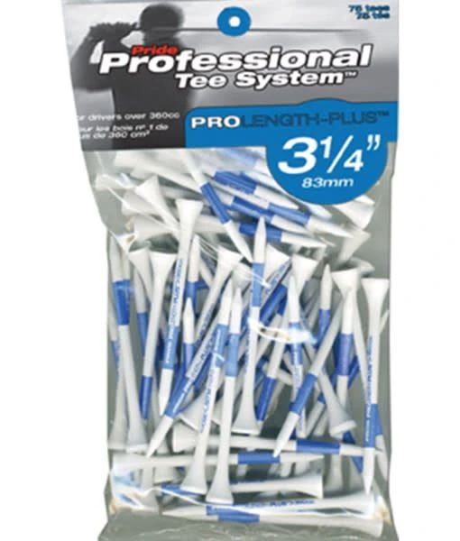 PTS GOLF TEES 3 1/4'' PROLENGTH-PLUS 75 PACK WHITE