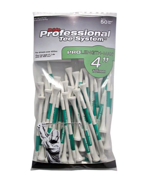 PTS GOLF TEES 4'' PROLENGTH-MAX 50 PACK WHITE