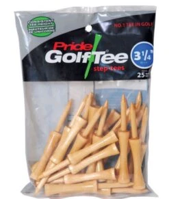 STEP DOWN GOLF TEES 3 1/4'' 25 PACK NATURAL