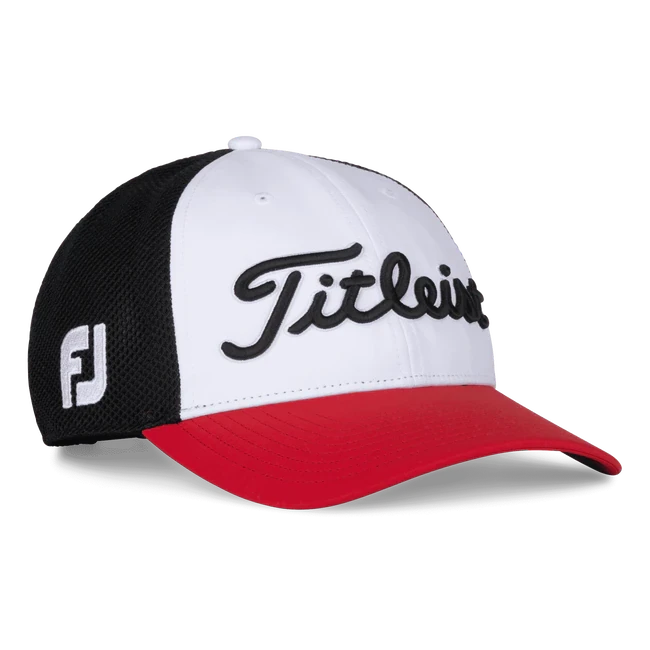 Titleist TOUR PERFORMANCE MESH HAT (BLACK/RED/WHITE) - Image 2