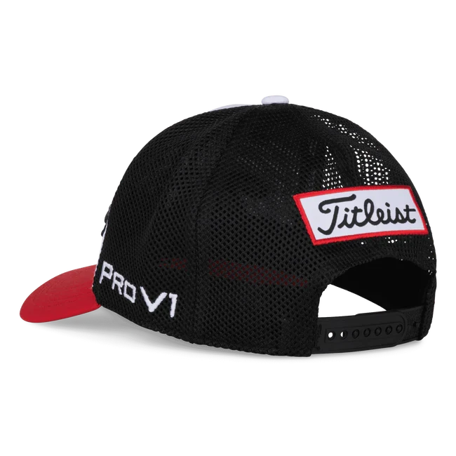 Titleist TOUR PERFORMANCE MESH HAT (BLACK/RED/WHITE) - Image 3
