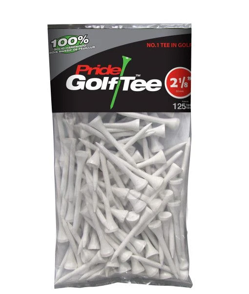WOOD TEES 2 1/8'' 125 PACK WHITE